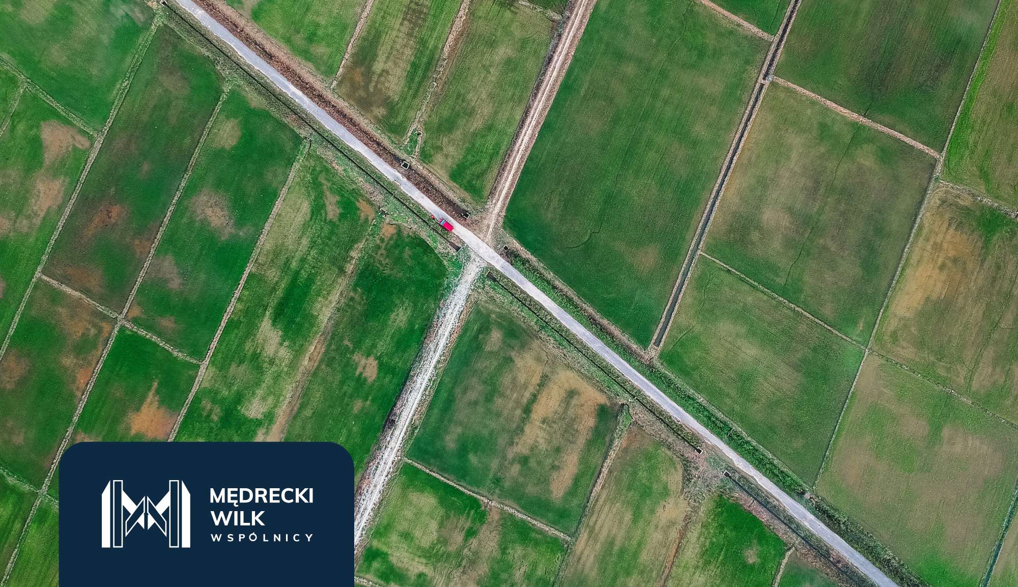 Widok działek z lotu ptaka