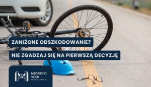 Wypadek samochodowy, zniszczony samochód, poszkodowany