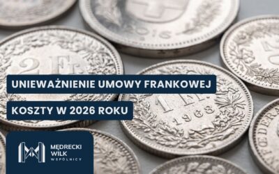 Unieważnienie umowy frankowej w 2026 r. – koszty