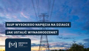 Słup wysokiego napięcia na działce – linia elektroenergetyczna i zagadnienie ustalenia wynagrodzenia za korzystanie z nieruchomości.